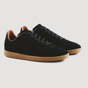 BECKETT SIMONON Morgan Trainers Black Suede Sneakers Men’s Shoes